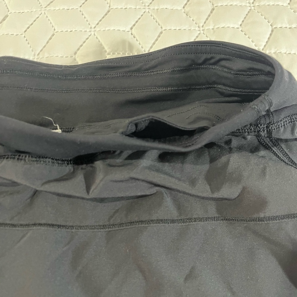 Lululemon Pace Rival Athletic Skirt Black Size 6 Tall Built-In Shorts Athletic - Picture 6 of 9